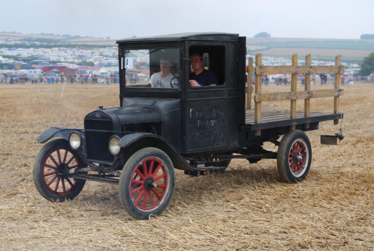 Photo of a 1925 ford TT truck in an unrestored condition