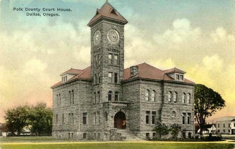 Polk County, Oregon Courthouse, circa 1920