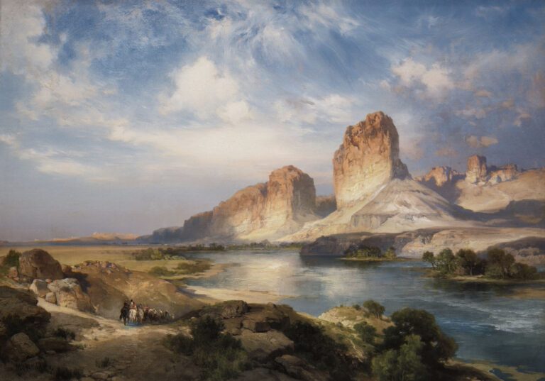 Green River, Wyoming by Thomas Moran, 1907, oil on canvas Green River Utah pioneer history